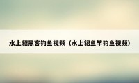 水上貂黑客钓鱼视频（水上貂鱼竿钓鱼视频）