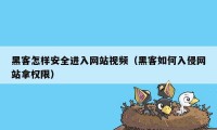 黑客怎样安全进入网站视频(黑客如何入侵网站拿权限)