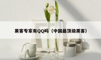 黑客专家有QQ吗（中国最顶级黑客）