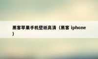 黑客苹果手机壁纸高清（黑客 iphone）