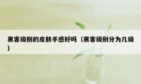 黑客级别的皮肤手感好吗（黑客级别分为几级）