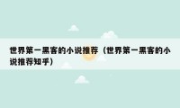 世界第一黑客的小说推荐（世界第一黑客的小说推荐知乎）