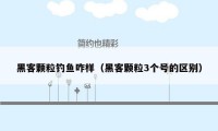 黑客颗粒钓鱼咋样（黑客颗粒3个号的区别）