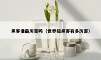 黑客谁最厉害吗（世界级黑客有多厉害）