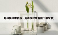 超级模块破解版（超级模块破解版下载安装）