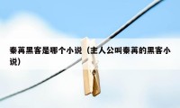 秦苒黑客是哪个小说（主人公叫秦苒的黑客小说）