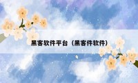 黑客软件平台(黑客件软件)