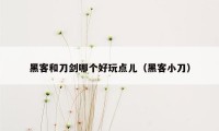 黑客和刀剑哪个好玩点儿(黑客小刀)