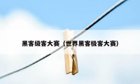 黑客级客大赛(世界黑客极客大赛)