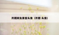 开朗网友黑客头像（开朗 头像）