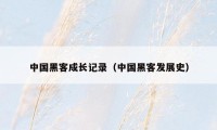 中国黑客成长记录（中国黑客发展史）