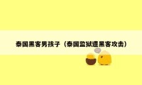 泰国黑客男孩子（泰国监狱遭黑客攻击）