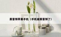 黑客锁苹果手机(手机被黑客锁了)