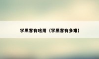 学黑客有啥用（学黑客有多难）