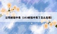 公司邮箱中毒（163邮箱中毒了怎么处理）