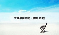 专业黑客贴吧（黑客 贴吧）