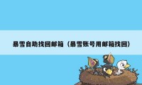 暴雪自助找回邮箱(暴雪账号用邮箱找回)