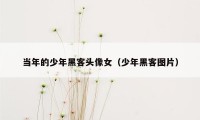 当年的少年黑客头像女(少年黑客图片)