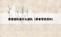 黑客部队属什么部队(黑客军团百科)
