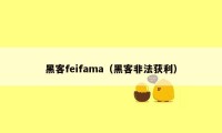 黑客feifama(黑客非法获利)