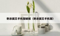 刺杀国王手机版破解(剌杀国王手机版)