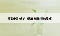 黑客帝国3皮衣(黑客帝国3叛徒是谁)