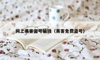 网上黑客盗号骗钱(黑客免费盗号)
