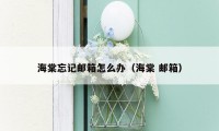 海棠忘记邮箱怎么办（海棠 邮箱）