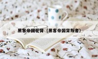 黑客帝国驼背（黑客帝国背叛者）