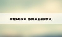 黑客协助网安（网络安全黑客技术）